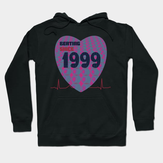 1999 - heart beating since Hoodie by KateVanFloof